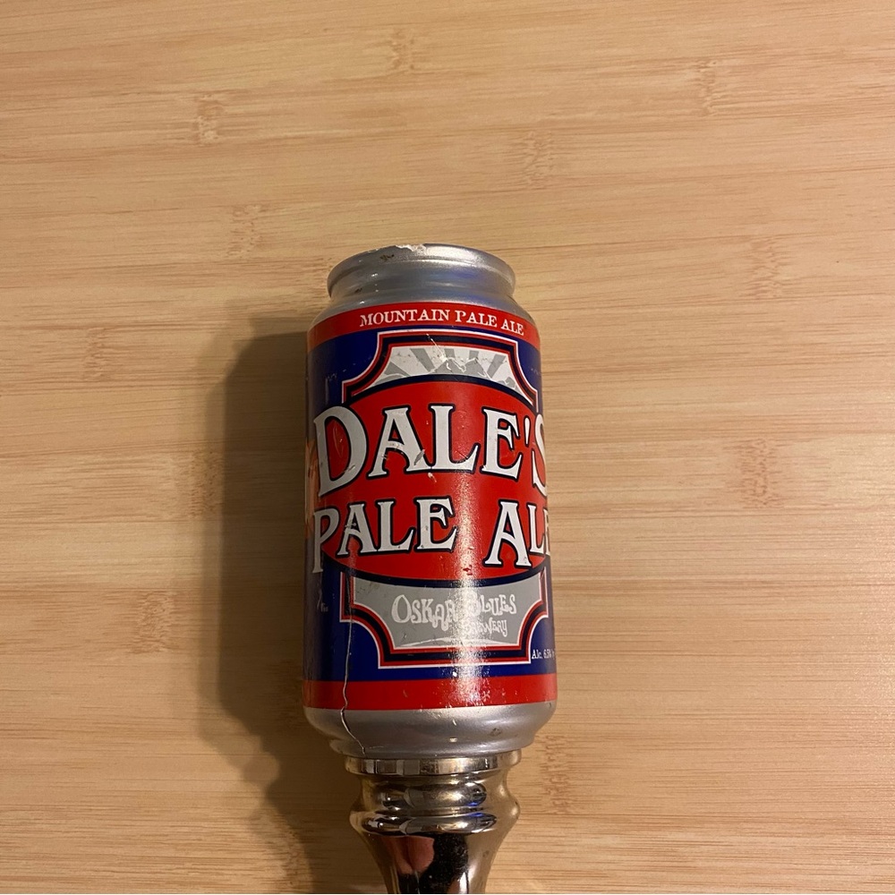 Oskar Blues Brewery Dale's Pale Ale Tap Handle Knob  Colorado Man Cave